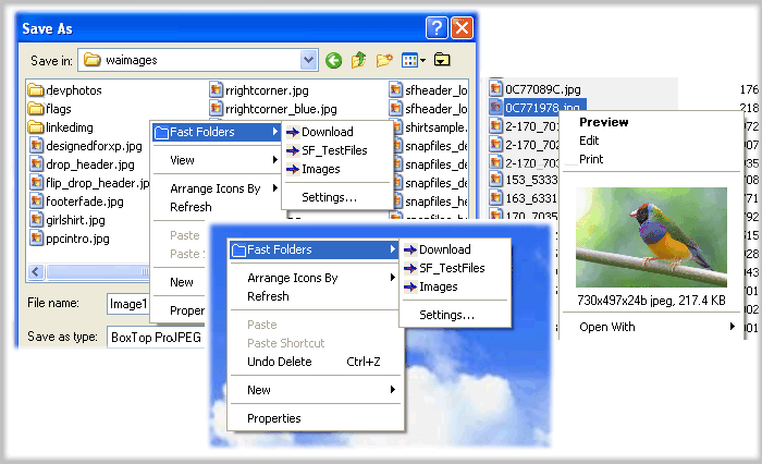 Fast Folder Access 2.0 screenshot