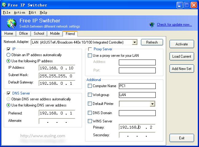 Free IP Switcher screenshot